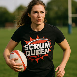 "Scrum Queen" mens rugby shirts - product photo 9