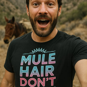 "Mule Hair Don'T Care" mule t shirt - product photo 7