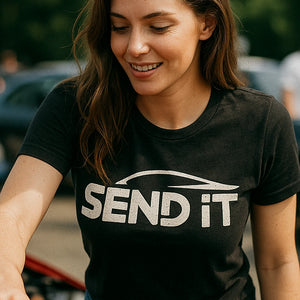 "Send It" black car t shirt - also one of the gifts for car guys who have everything