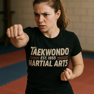 "Taekwondo Est 1955 Martial Arts" martial arts tee shirts - product photo 8