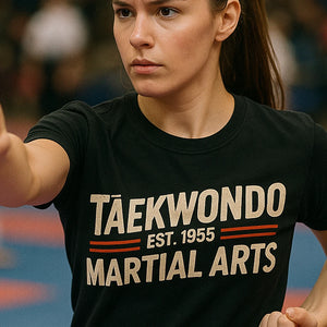 "Taekwondo Est 1955 Martial Arts" martial arts tee shirts - product photo 7