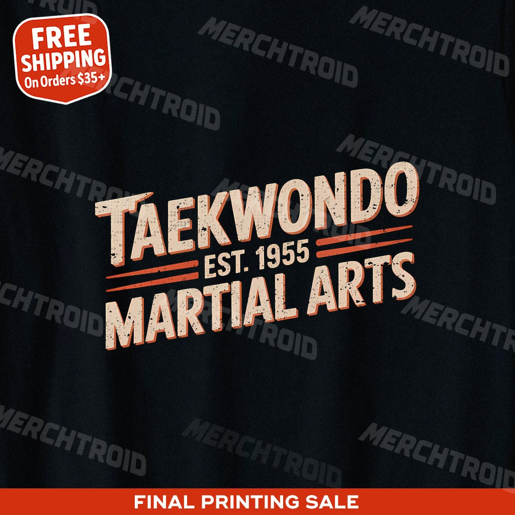"Taekwondo Est 1955 Martial Arts" martial arts tee shirts - product photo 9