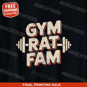 "Gym Rat Fam" exercise shirts womens - product photo 9