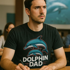 "Dolphin Dad" dolphin tee - product photo 8