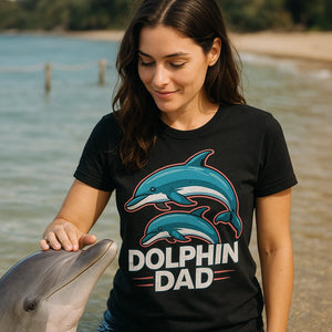 "Dolphin Dad" dolphin tee - product photo 9