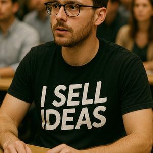 "I Sell Ideas" black entrepreneurs t shirt - a birthday gift for entrepreneurs lover