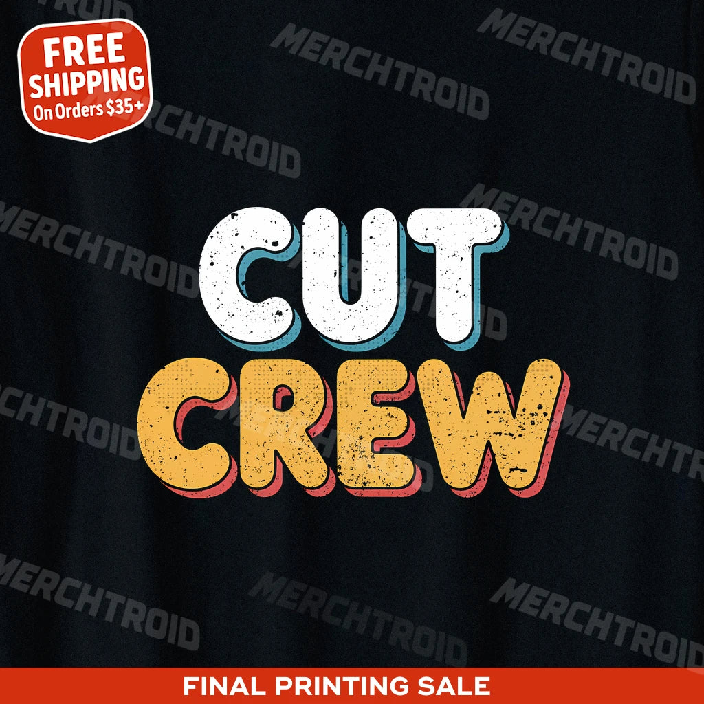 "Cut Crew" black hairdresser shirts, photographed as presents for hairdressers