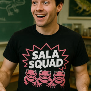 "Sala Squad" black salamanders shirts - a birthday gift for salamanders lover