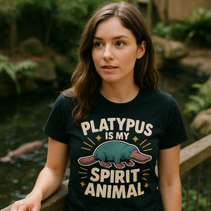 "Platypus Is My Spirit Animal" platypus t shirt - product photo 9