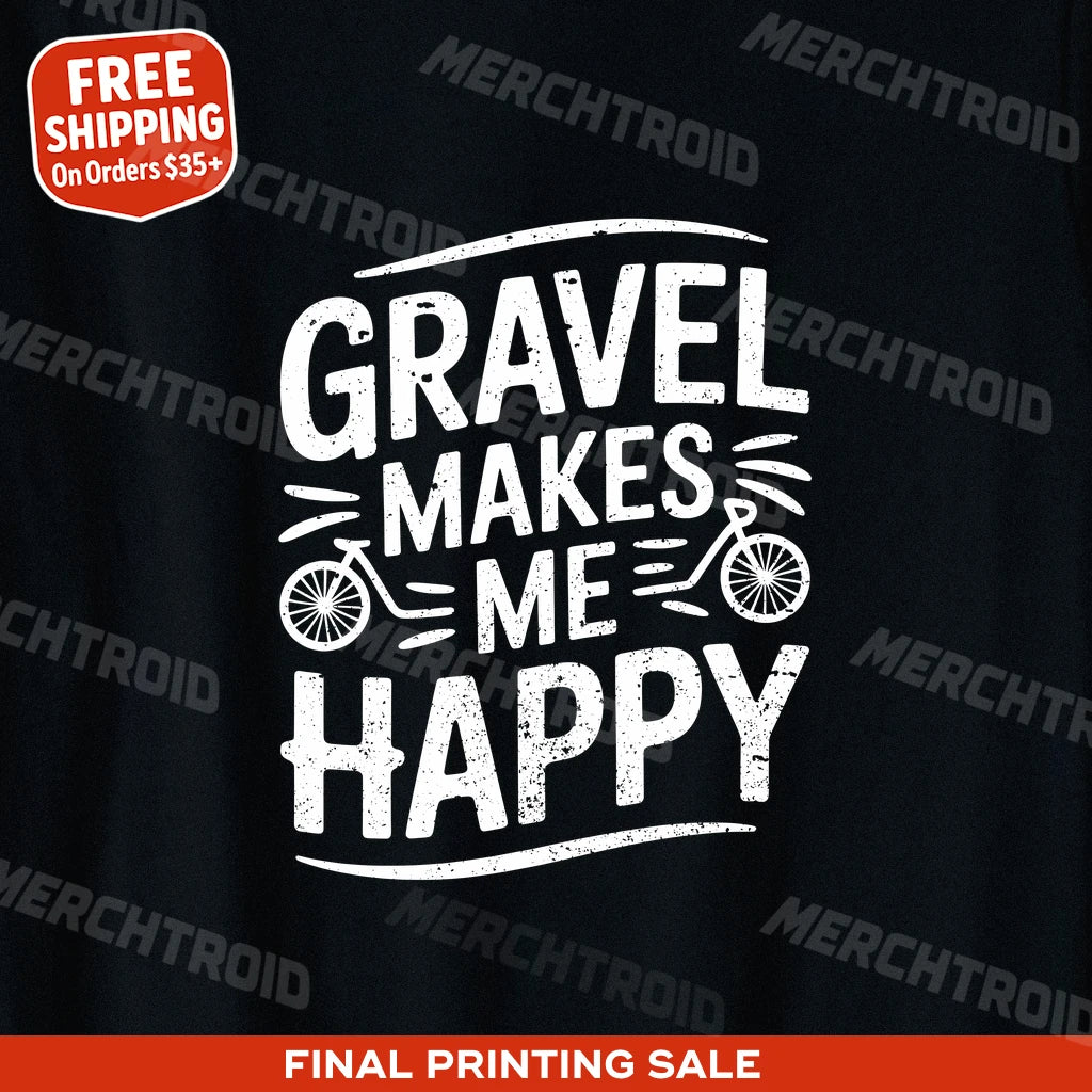 "Gravel Makes Me Happy" biking shirts - product photo 10