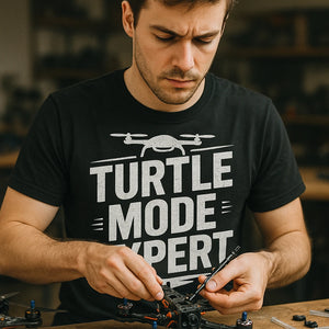 "Turtle Mode Expert" drone shirts - product photo 8