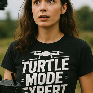"Turtle Mode Expert" drone shirts - product photo 7