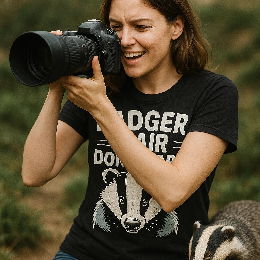 "Badger Hair Don'T Care" badgers t shirt - product photo 8