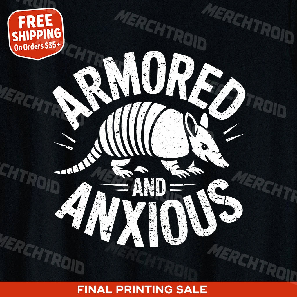 "Armored and Anxious" armadillo t shirt - product photo 10