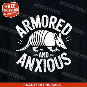 "Armored and Anxious" armadillo t shirt - product photo 10
