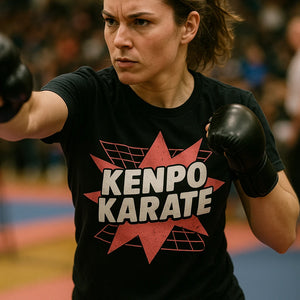 "Kenpo Karate" black martial art t shirt - a birthday gift for martial art lover